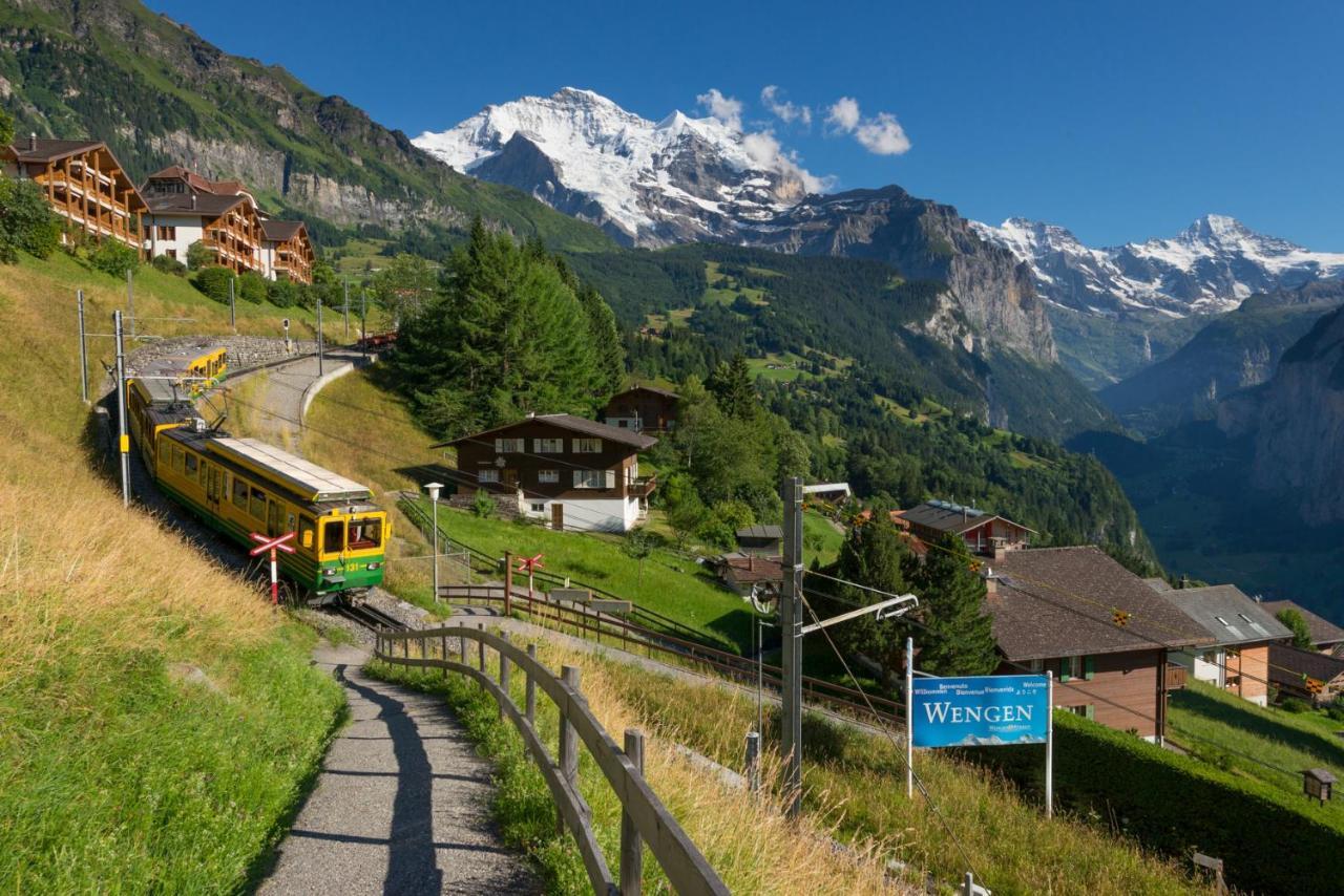 Chalet Bergfrieden Penthouse Wengen Exterior photo