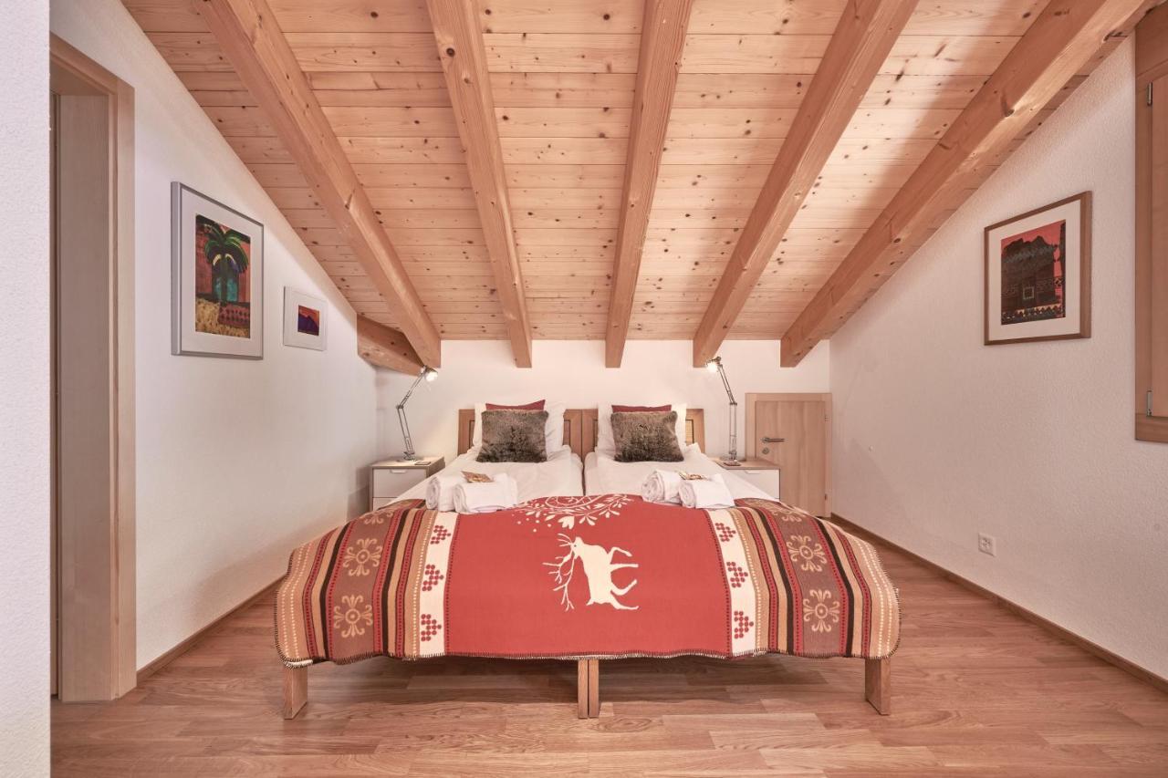 Chalet Bergfrieden Penthouse Wengen Exterior photo