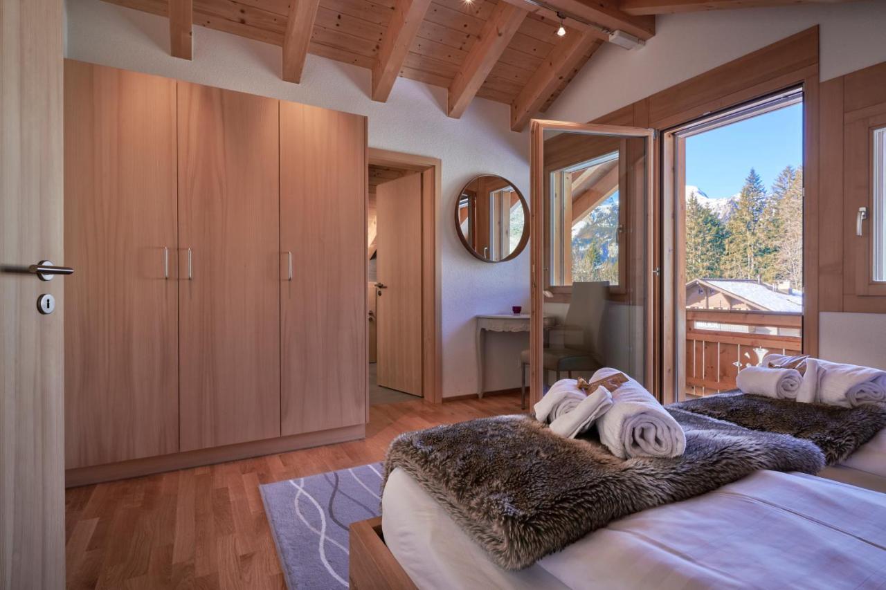 Chalet Bergfrieden Penthouse Wengen Exterior photo