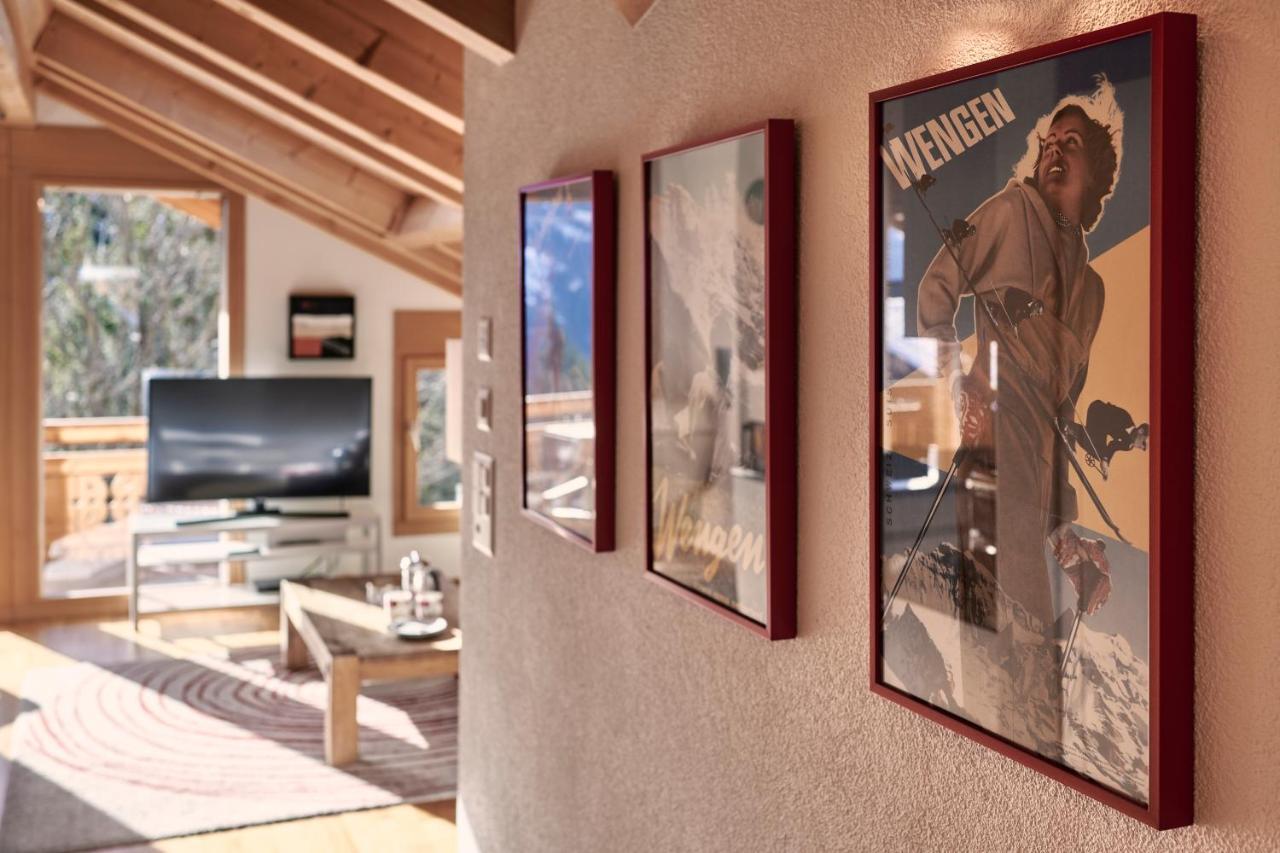 Chalet Bergfrieden Penthouse Wengen Exterior photo